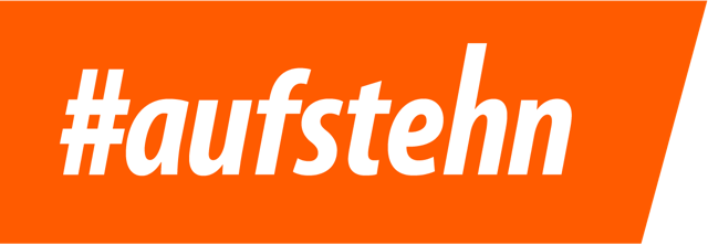 #aufstehn_Logo_Schriftzug – 100 px orange